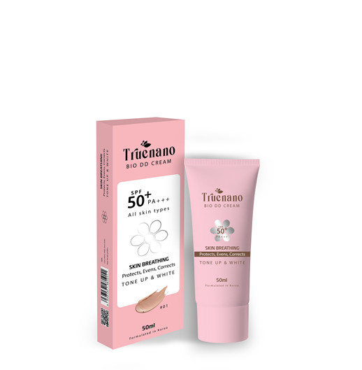 Kem che phủ khuyết điểm, dưỡng trắng, nâng tone Đa Sinh Học TRUENANO Bio DD Cream # 02